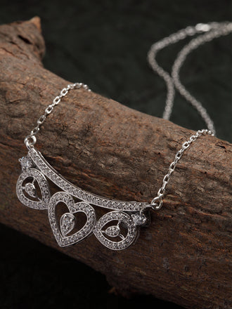 Silver Eden Pendant Chain Necklace