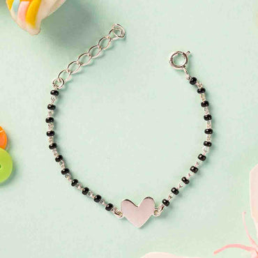 Silver Baby Nazariya Kids Heart Bracelet