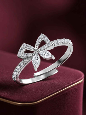 Silver Lucca Bow Ring