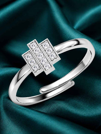 Silver Turin Step Ring