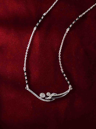 Silver Hridya Mangalsutra