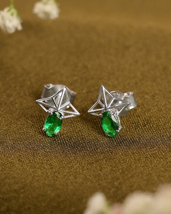Silver Tosca Stud Earrings