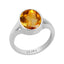 Certified Citrine Sunehla Zoya Silver Ring 4.5cts or 5.25ratti