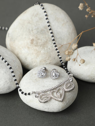 Silver Eden Mangalsutra Jewellery Set