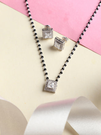 Silver Princess Mangalsutra Jewellery Set