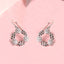 CLARA 925 Sterling Silver Alma Earrings  Rhodium Plated, Swiss Zirconia  Gift for Women & Girls