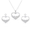 Silver Cuore Heart Jewellery Set