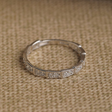 CLARA 925 Sterling Silver Eternity Band Ring 