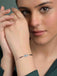 Silver Hiya Morpankh Mangalsutra Bracelet