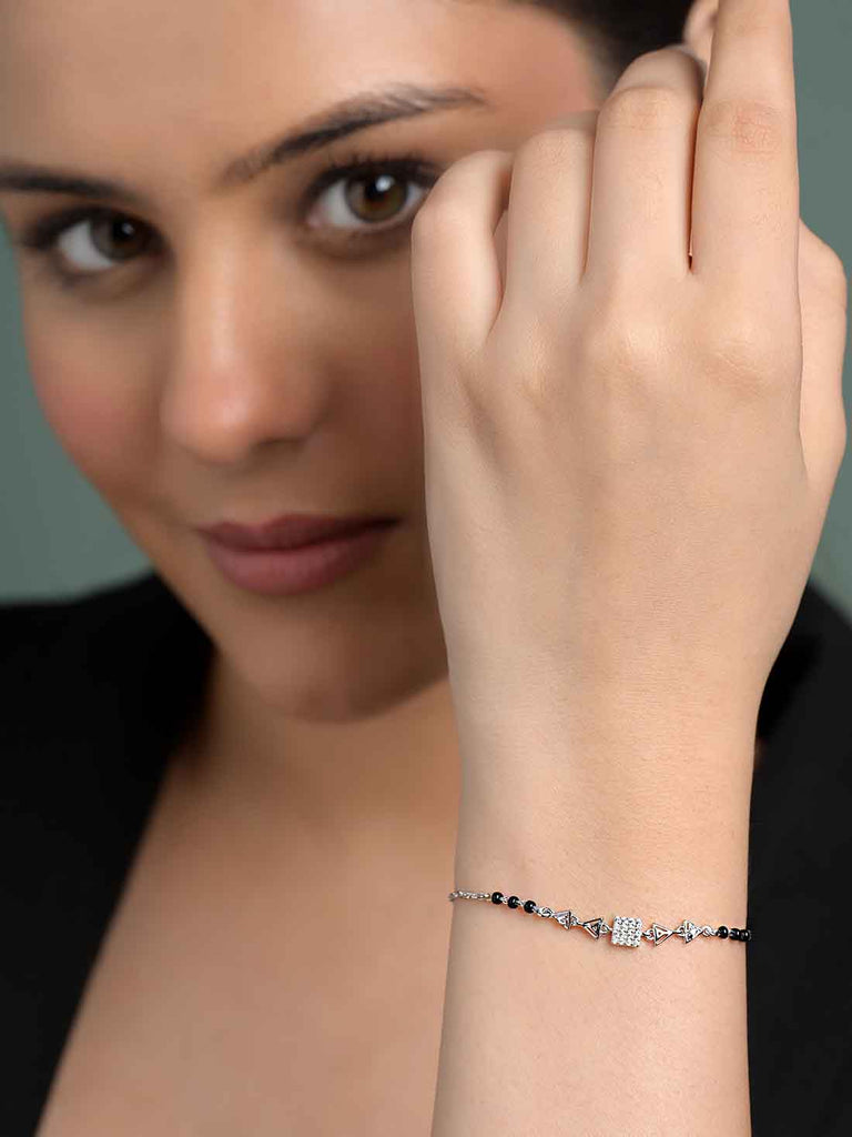 Silver Mangalsutra Bracelet