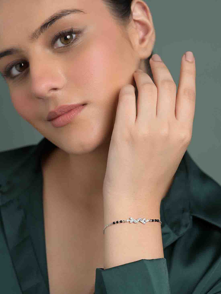 Silver Ziya Mangalsutra Bracelet