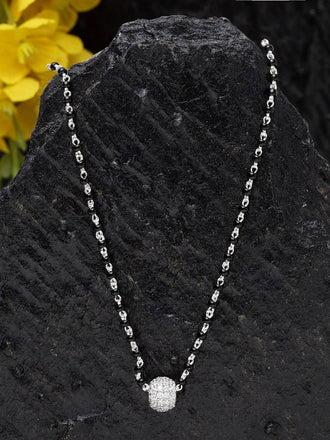 Silver Ball Mangalsutra