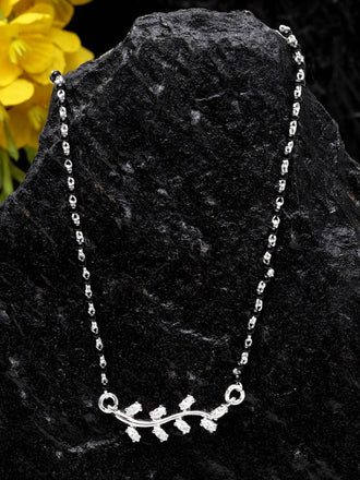 Silver Leaf Mangalsutra