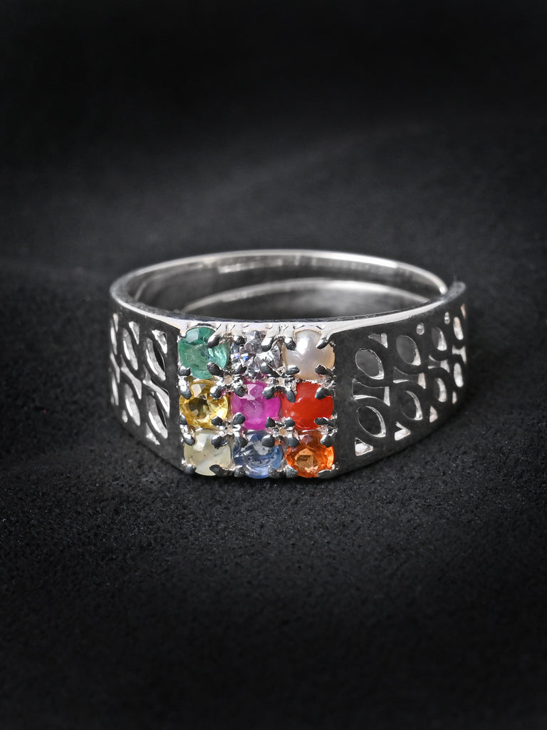 Modern Design Men Ring Agate Stone 925 Sterling / Sezgin Jewels