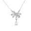 Silver Bow Knot Pendant Chain 