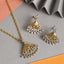 CLARA 925 Sterling Silver Irina Pendant Earring Chain Jewellery Set Gold Rhodium Plated, Swiss Zirconia Gift for Women & Girls