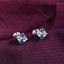 CLARA 925 Sterling Silver Belen Earrings Rhodium Plated, Swiss Zirconia Gift for Women & Girls