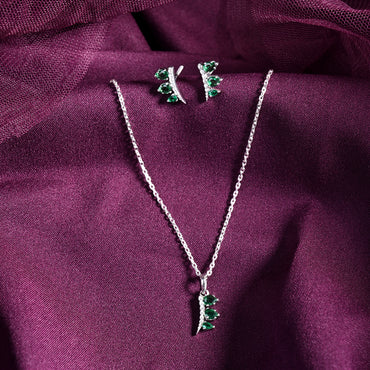 Silver Reina Jewellery Set