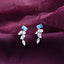 CLARA 925 Sterling Silver diamante Earrings 