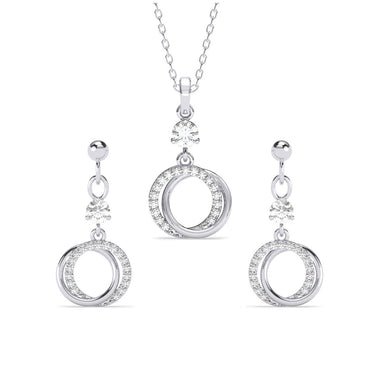 Silver Circle of Joy Jewellery Set