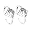 Silver Ethnic Toe Rings Pair