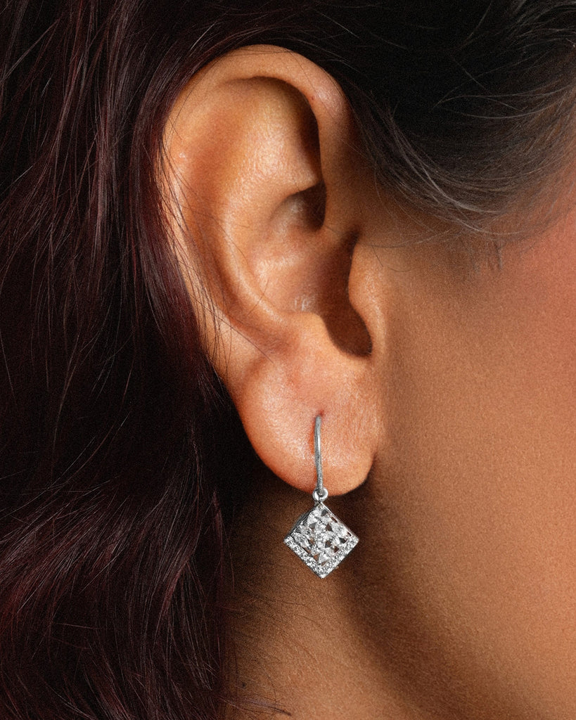 Silver Noemi Drop Earrings