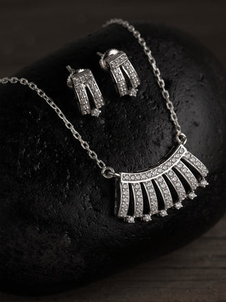 Silver Ayla Jewellery Set