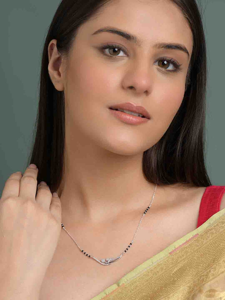 Silver Hridya Mangalsutra