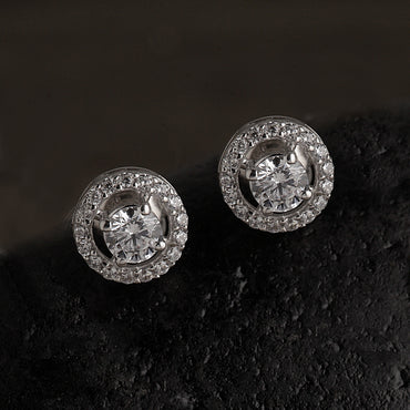 Silver Halo Earring