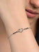 Silver Jivika Heart Mangalsutra Bracelet