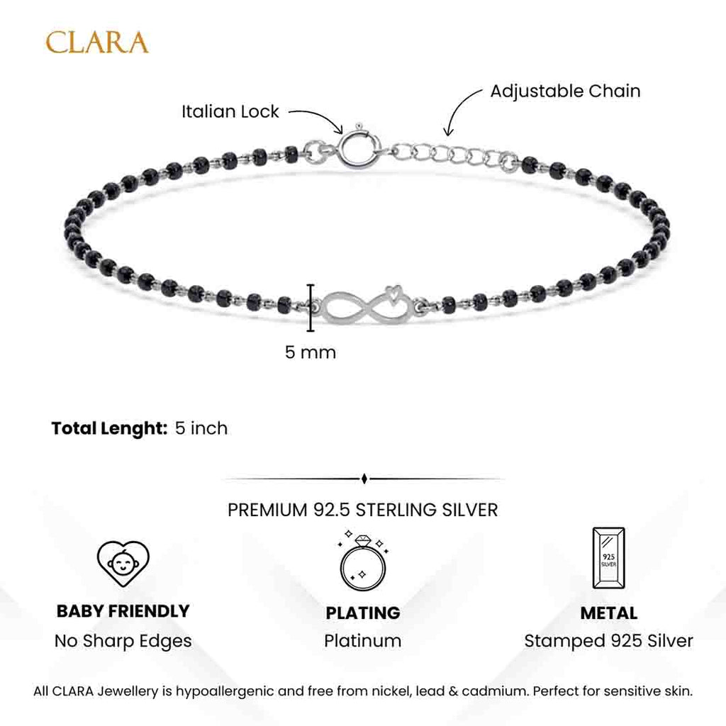 Silver Baby Nazariya Kids Infinity Bracelet