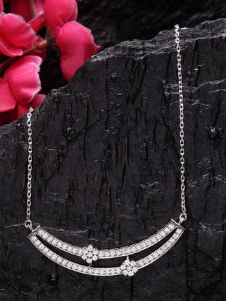 Silver Ava Pendant Chain Necklace