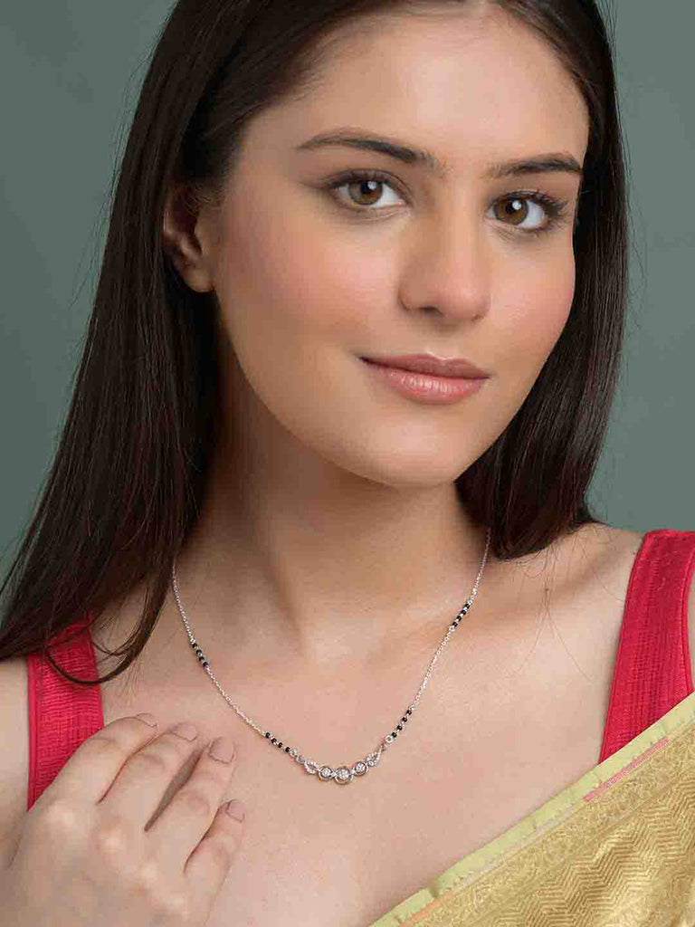 Silver Hiral Mangalsutra
