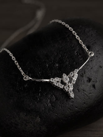 Silver Alice Pendant Chain Necklace