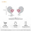 Silver Broken Heart Stud Earrings