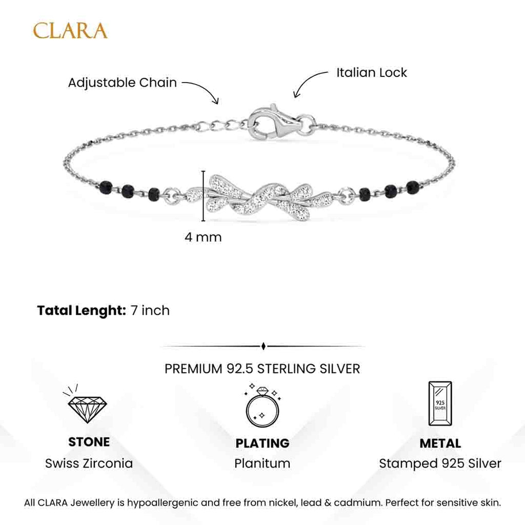 Silver Ziya Mangalsutra Bracelet