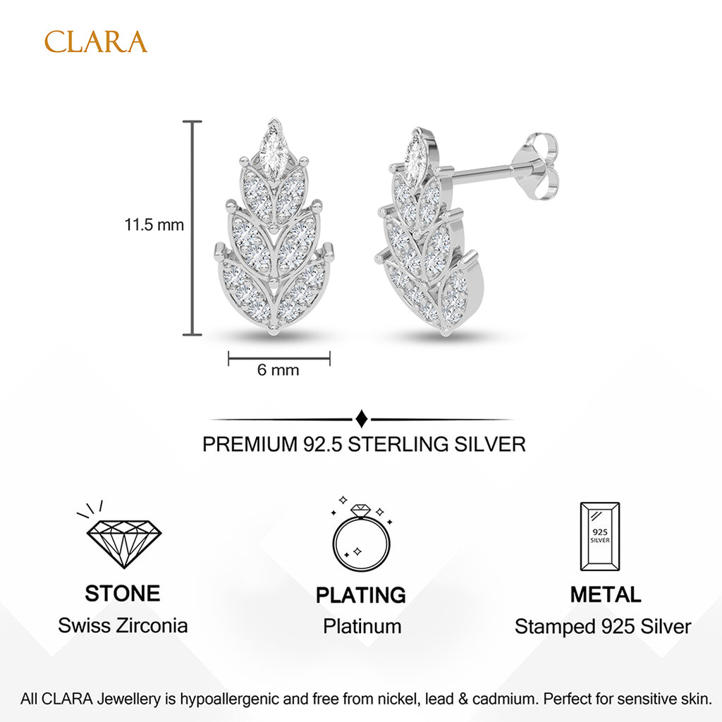 Silver Petali Earrings