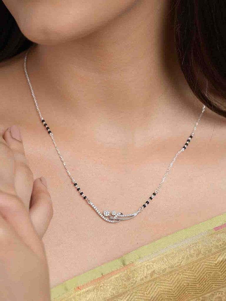 Silver Hridya Mangalsutra