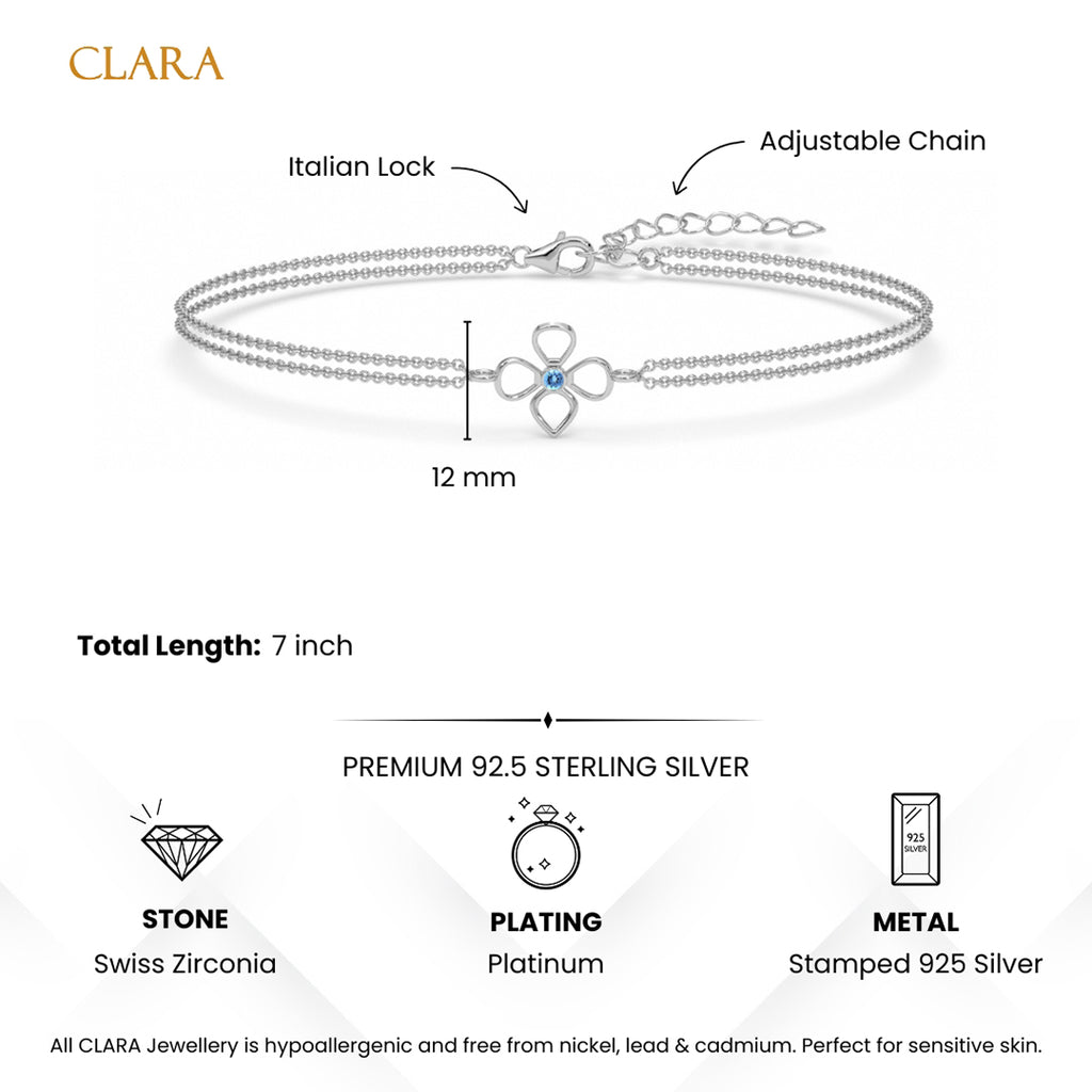 Silver Enea Double Chain Bracelet