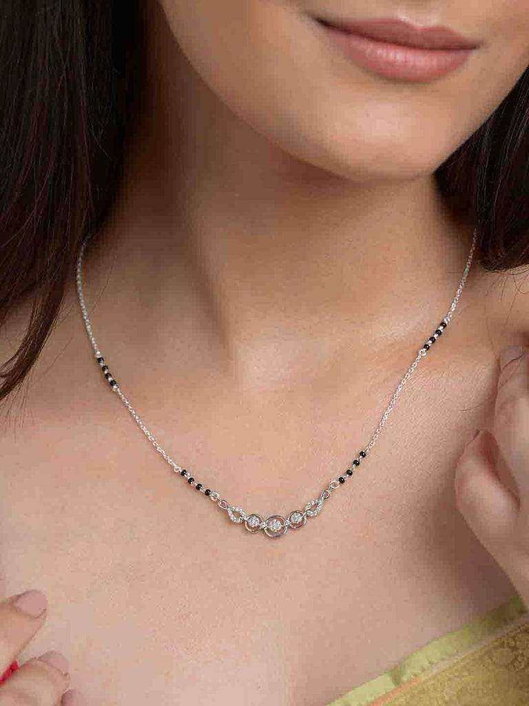 Silver Hiral Mangalsutra