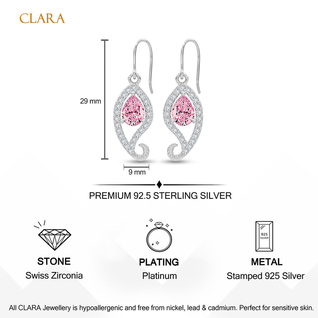 Silver Ciandra Drop Earrings