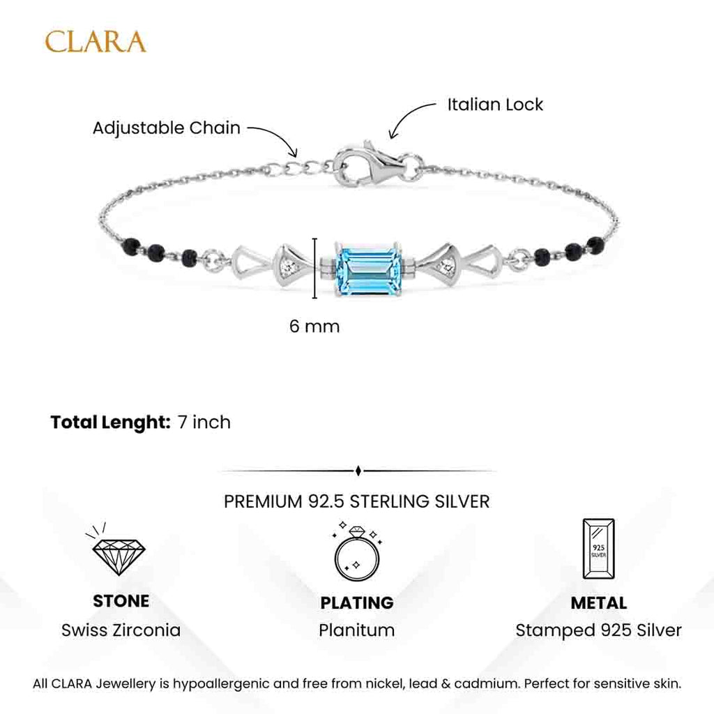 Silver Pravya Mangalsutra Bracelet