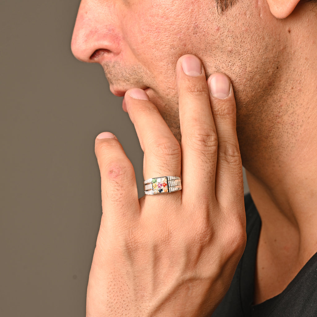 Navratan Navaratna Rings For Mens Navratna Ring Designs