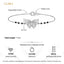 Silver Zoha Butterfly Mangalsutra Bracelet