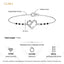 Silver Jivika Heart Mangalsutra Bracelet