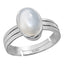 Certified Moonstone 7.5cts or 8.25ratti 92.5 Sterling Silver Adjustable Ring