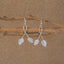 Silver Orla Leaf Long Earrings