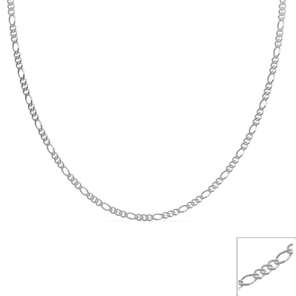 Silver Figaro Chain in 18 inches