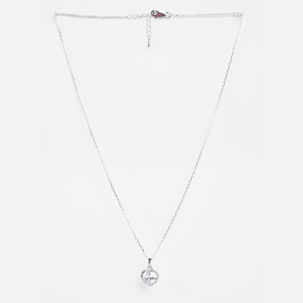 Silver Zola Heart Pendant Chain