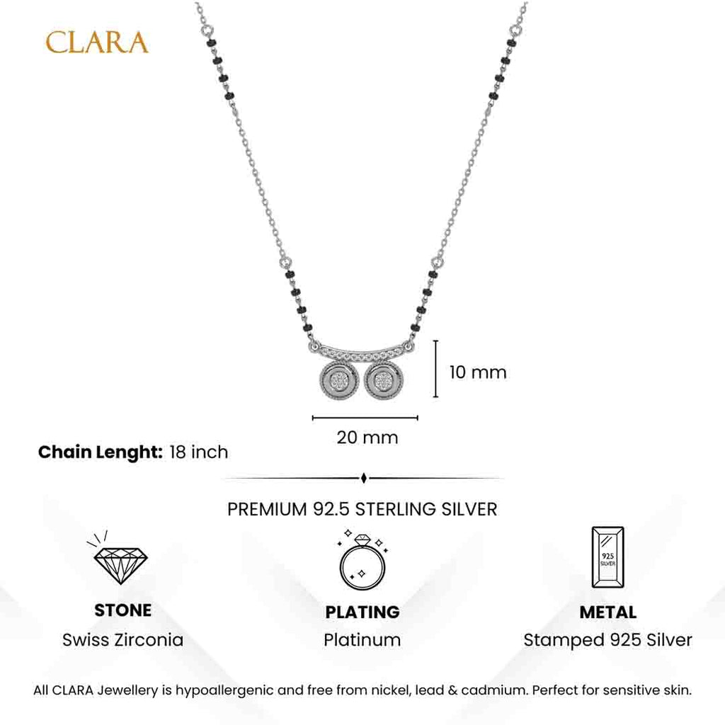 Silver Qirat Mangalsutra